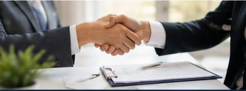 Professional partnership meeting